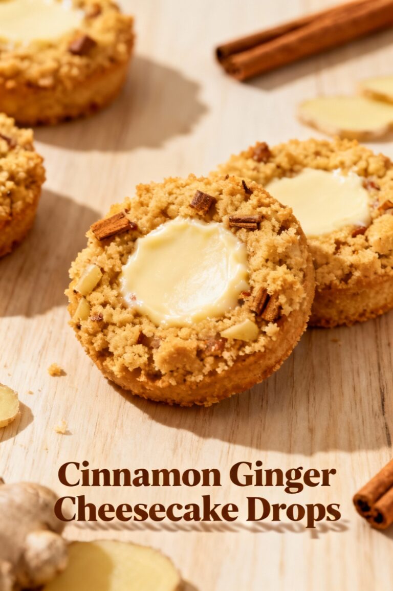 Cinnamon Ginger Cheesecake Drops
