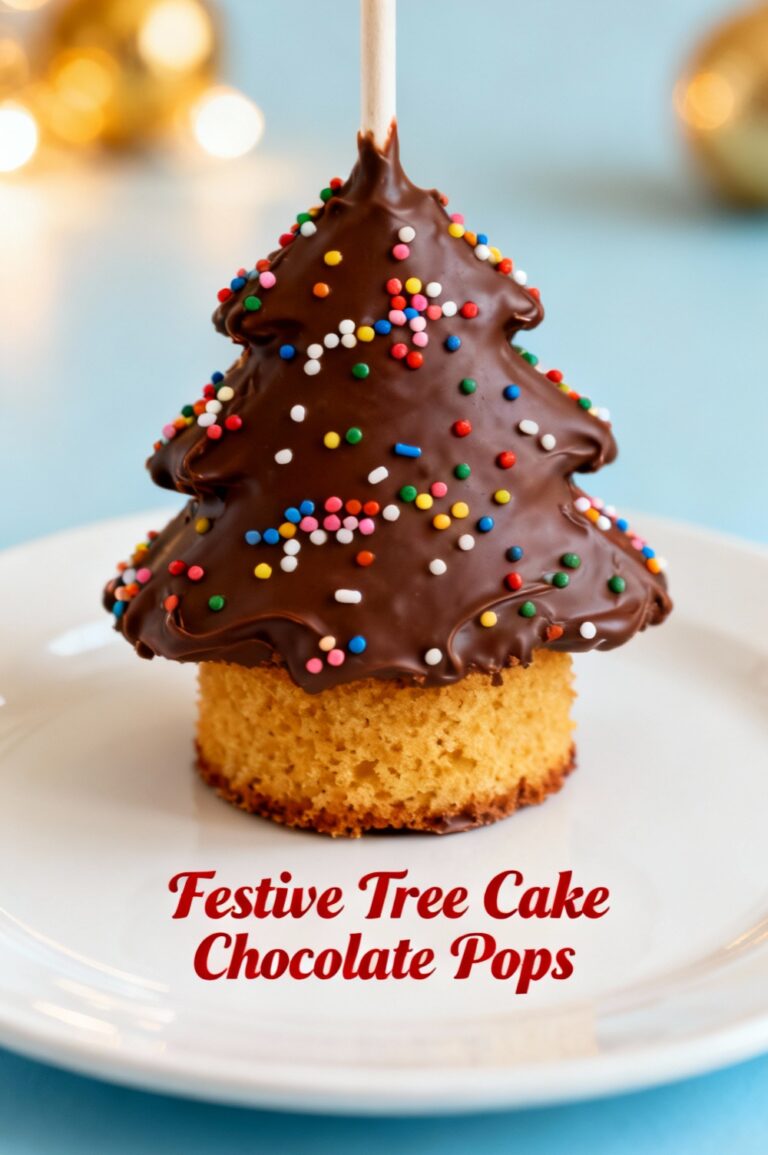 Festive Tree Cake Chocolate Pops