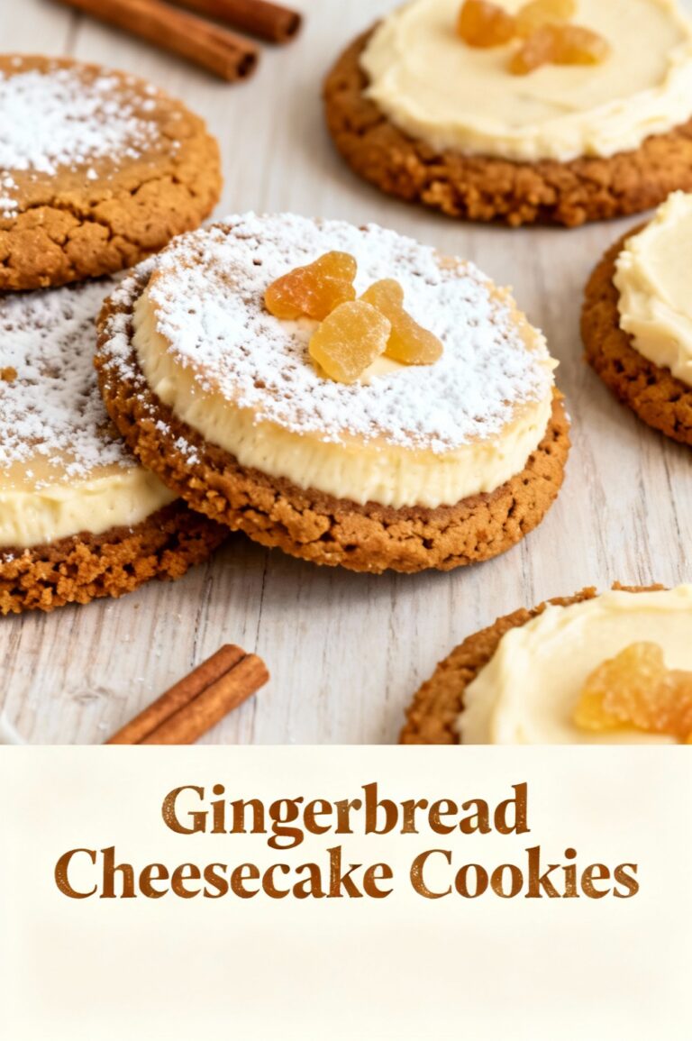 Gingerbread Cheesecake Cookies