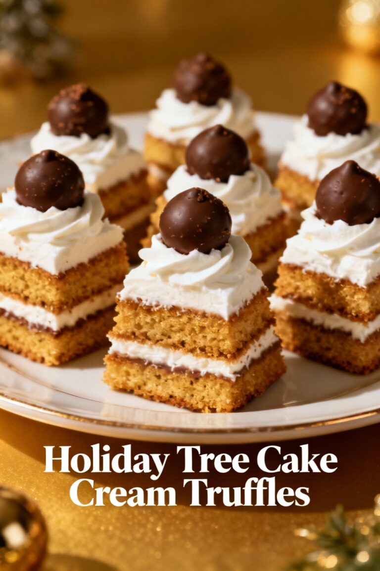 Holiday Tree Cake Cream Truffles