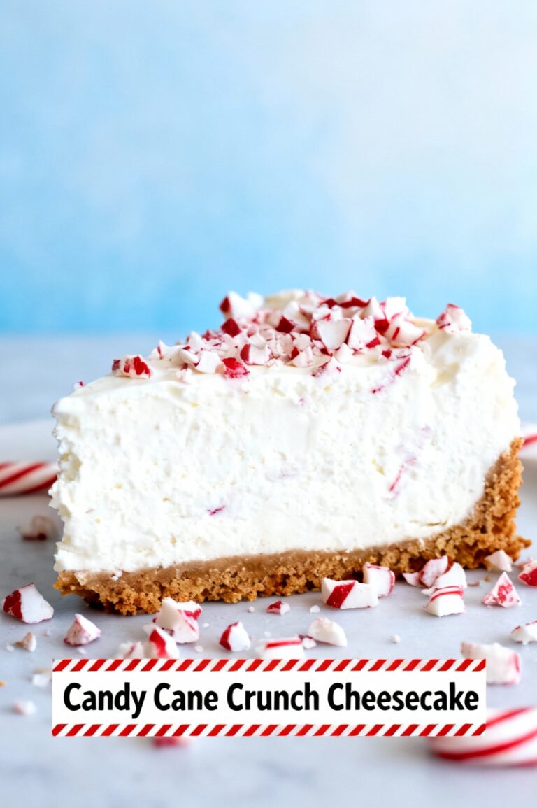 Candy Cane Crunch Cheesecake