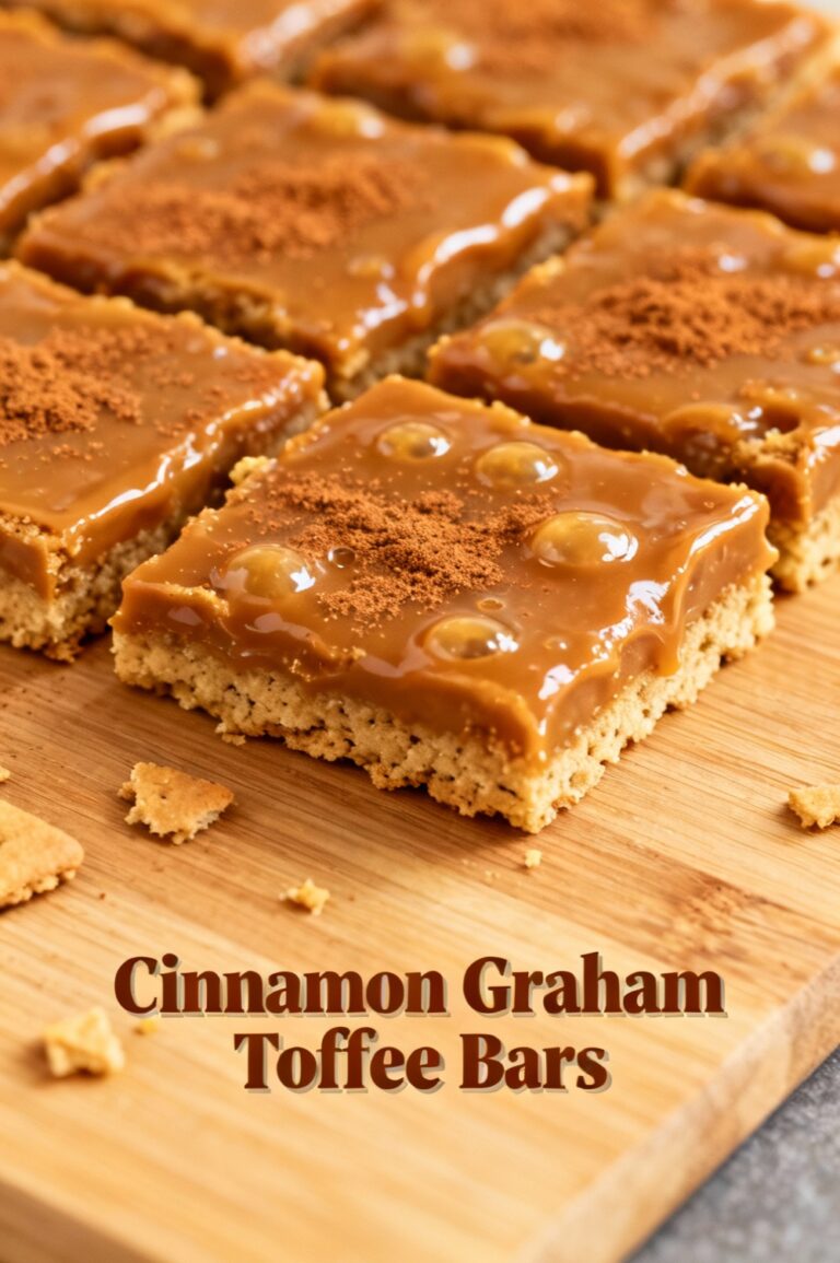 Cinnamon Graham Toffee Bars