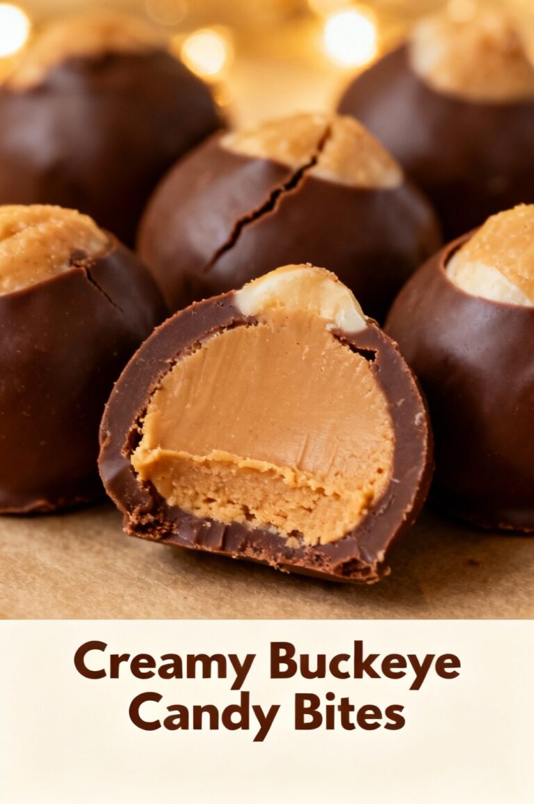 Creamy Buckeye Candy Bites