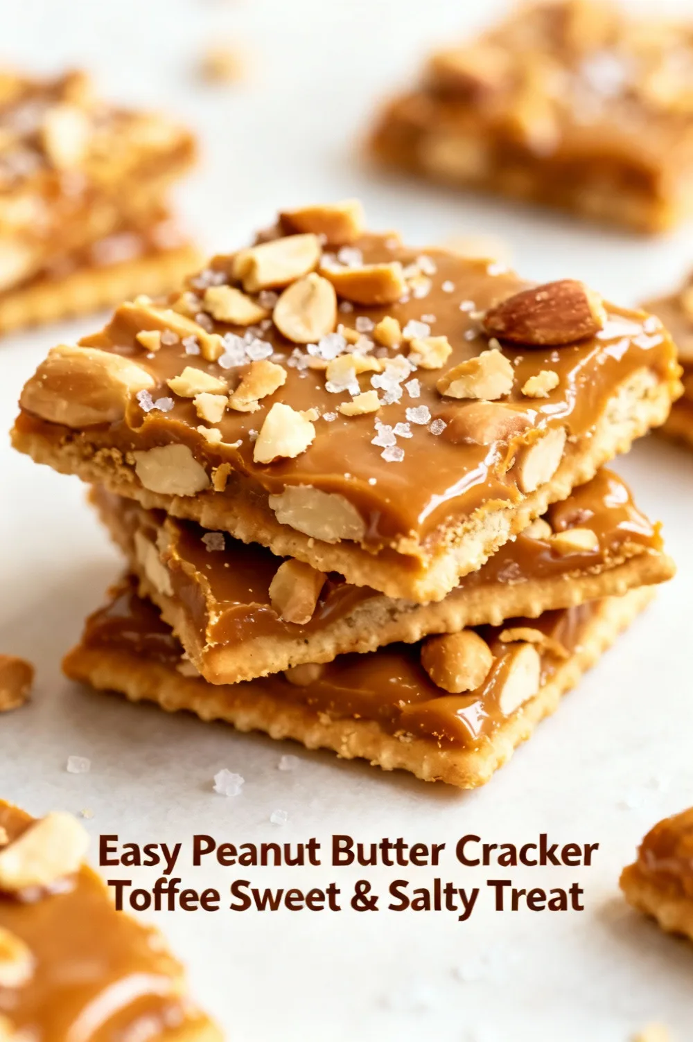 Easy Peanut Butter Cracker Toffee Sweet & Salty Treat