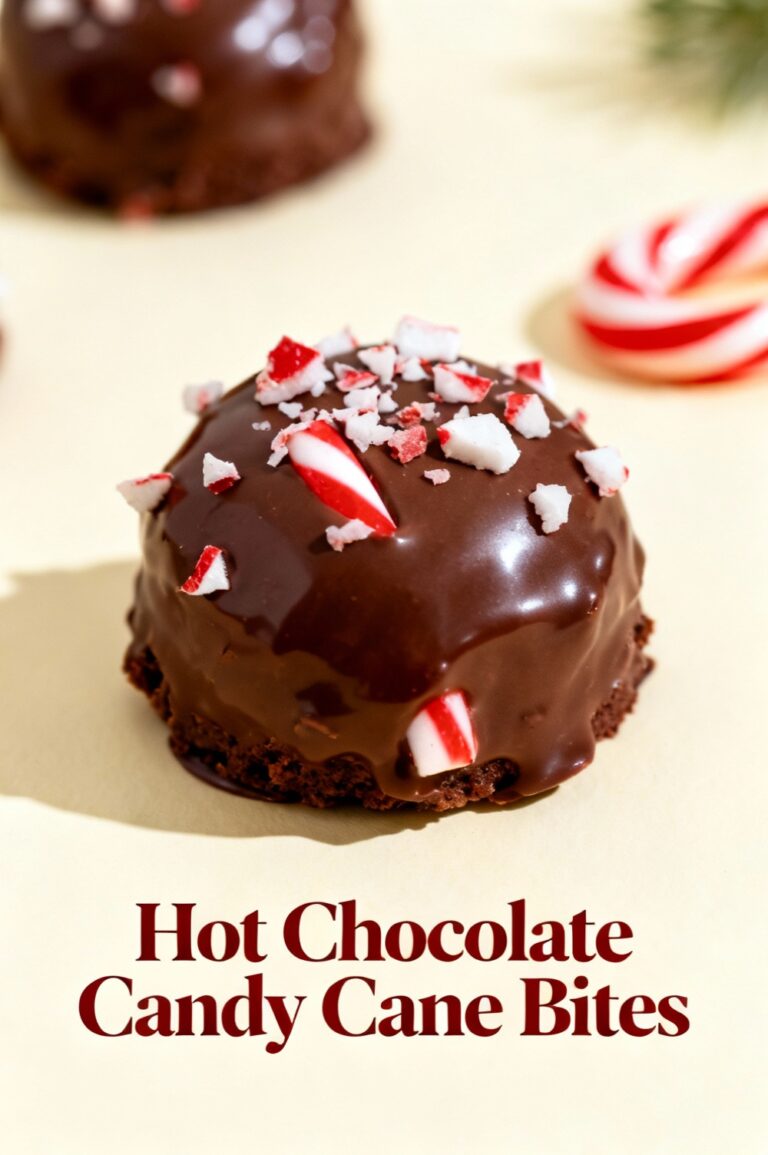 Hot Chocolate Candy Cane Bites