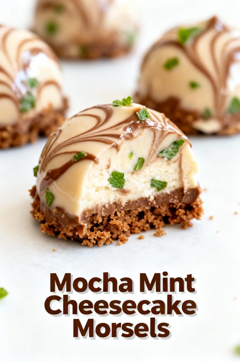 Mocha Mint Cheesecake Morsels