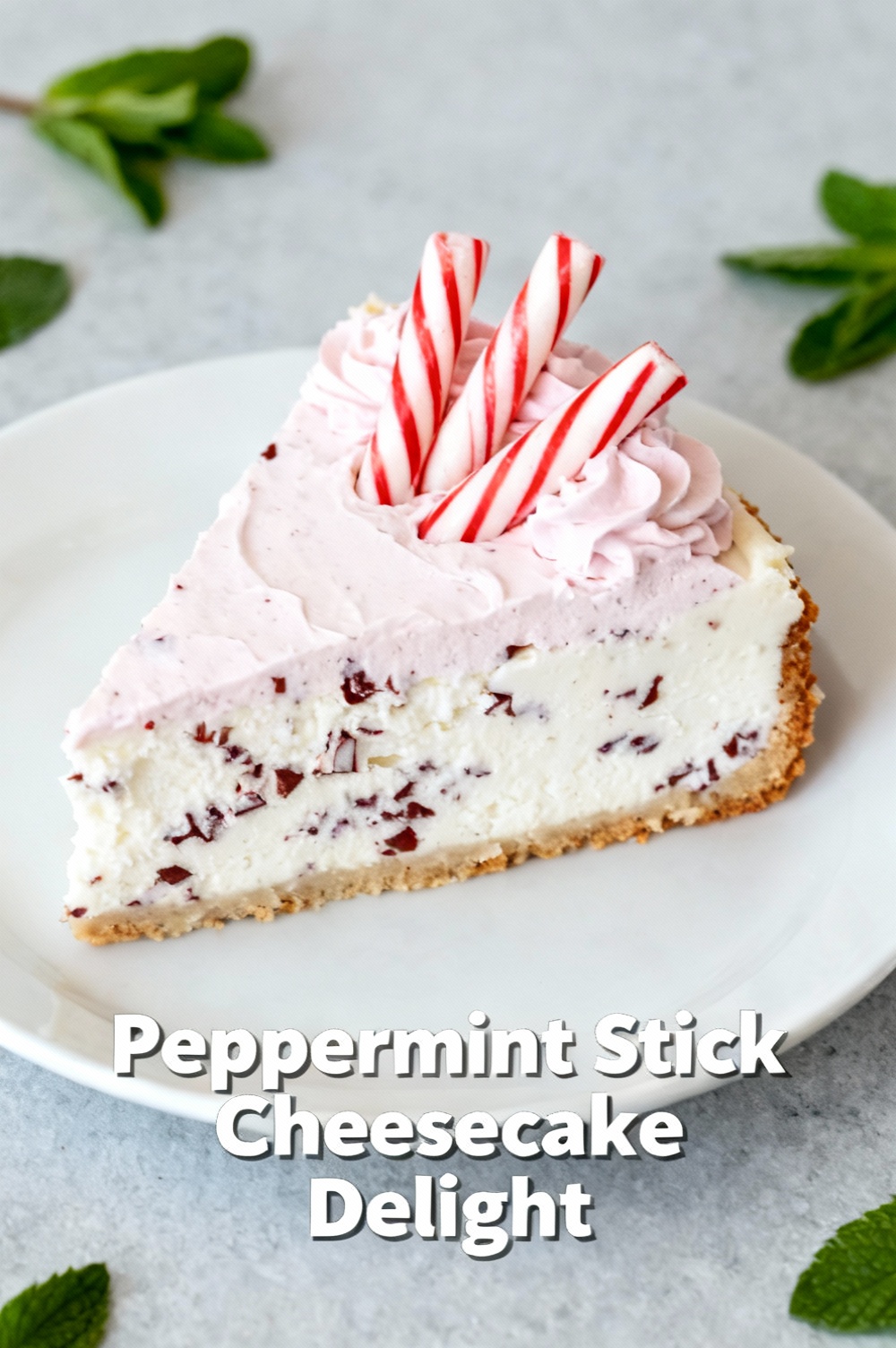 Peppermint Stick Cheesecake Delight