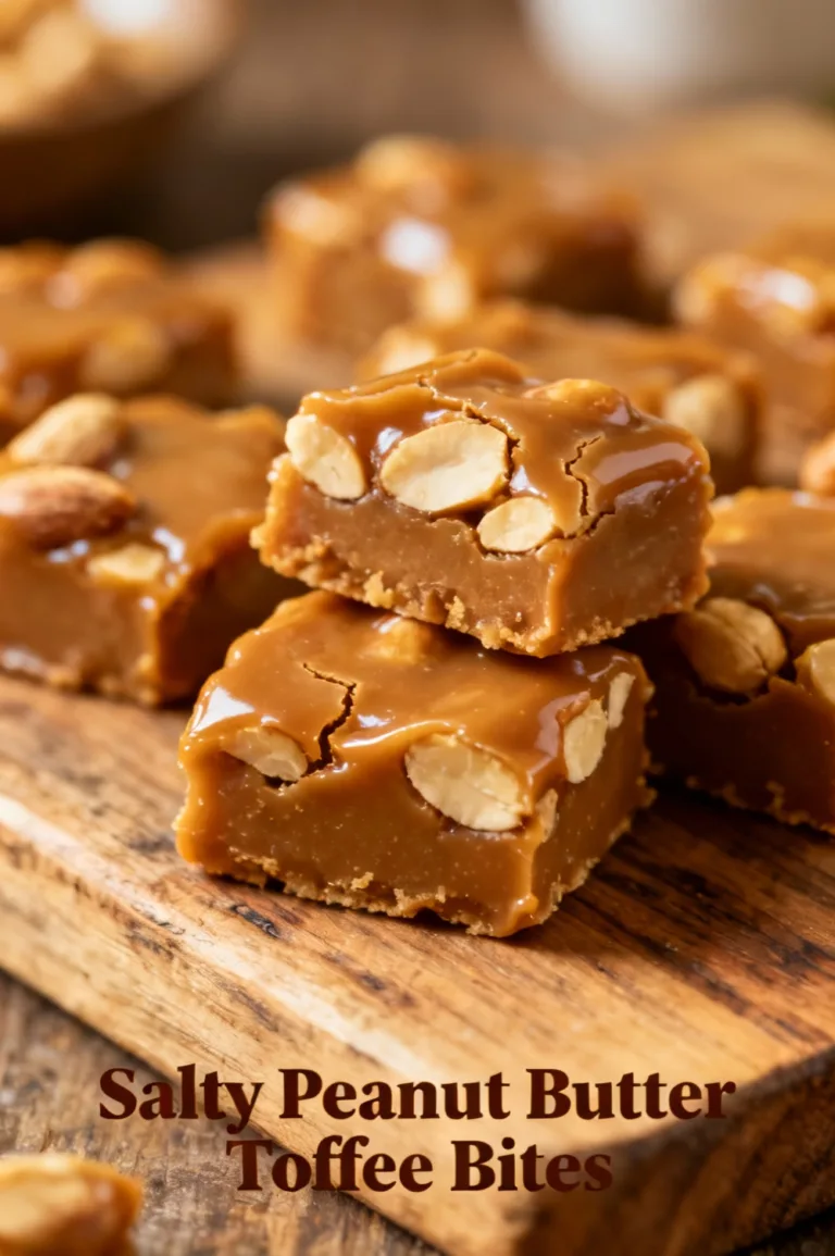 Salty Peanut Butter Toffee Bites