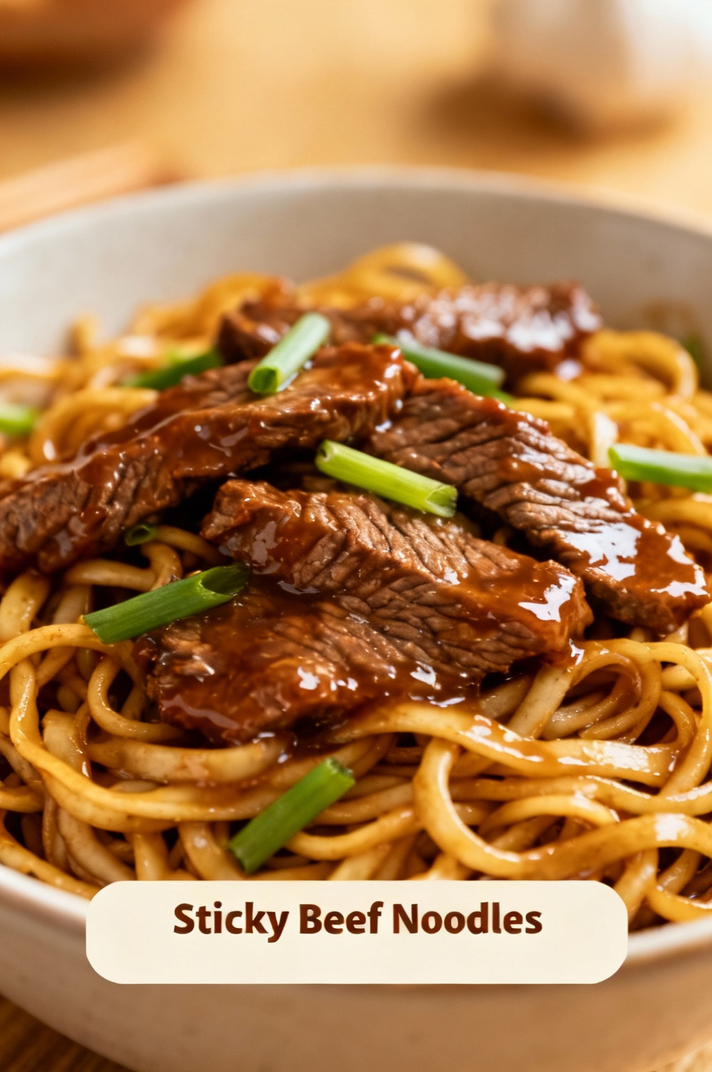 Sticky Beef Noodles