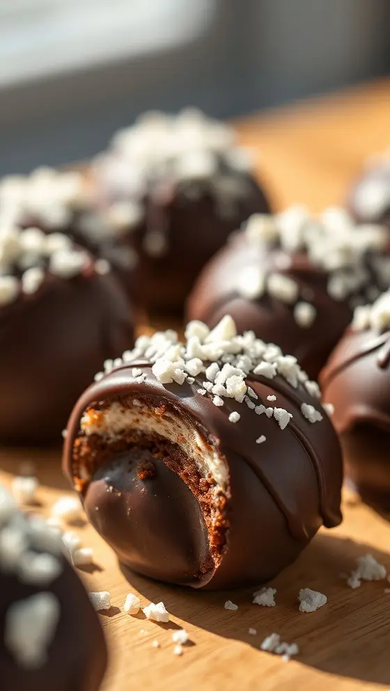 Chocolate-Dipped Samoa Bites