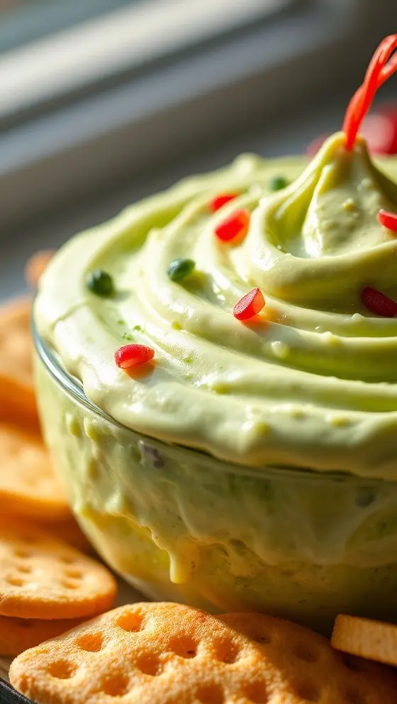 Festive Grinch Cream Dip