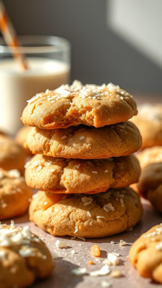 Homemade Caramel Coconut Cookies