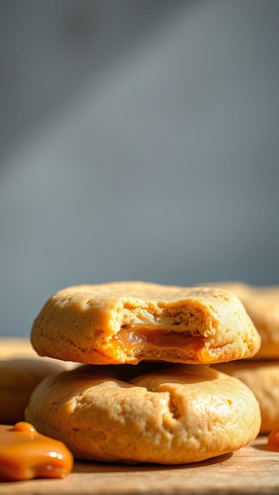 Gooey Caramel Dulce De Leche Cookies Soft Chewy Treats