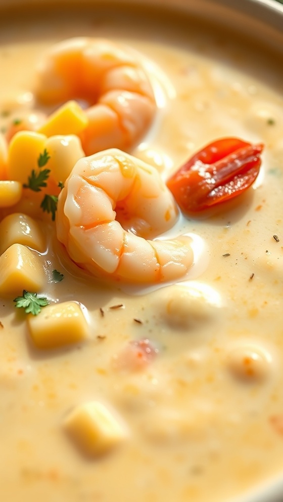 Louisiana Shrimp And Corn Bisque Recipe Rich Creamy