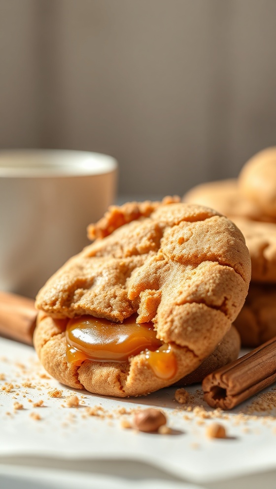 Luscious Cinnamon Sugar Apple Butter Cookies Gooey Filling