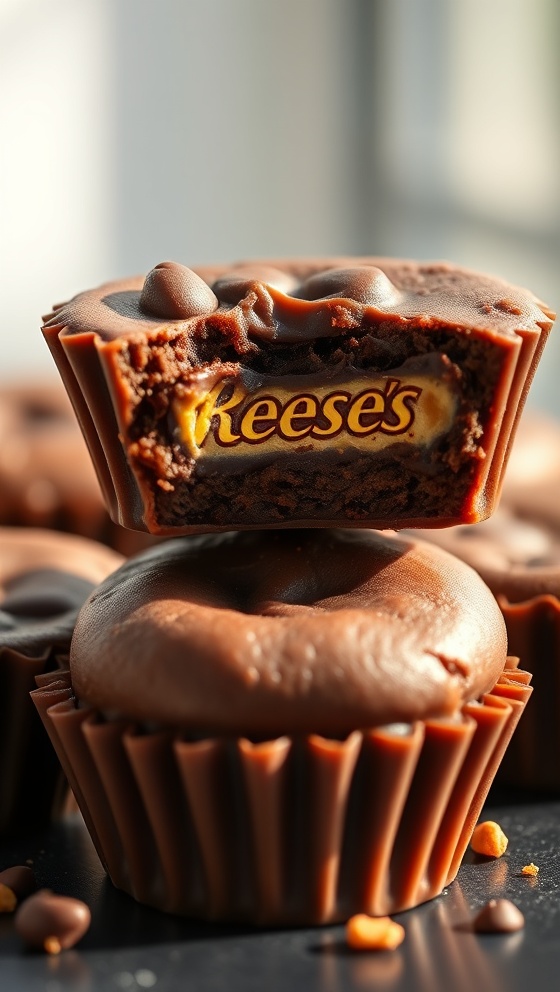 Reeses Cookie Cups Gooey Chocolate Peanut Butter Bites