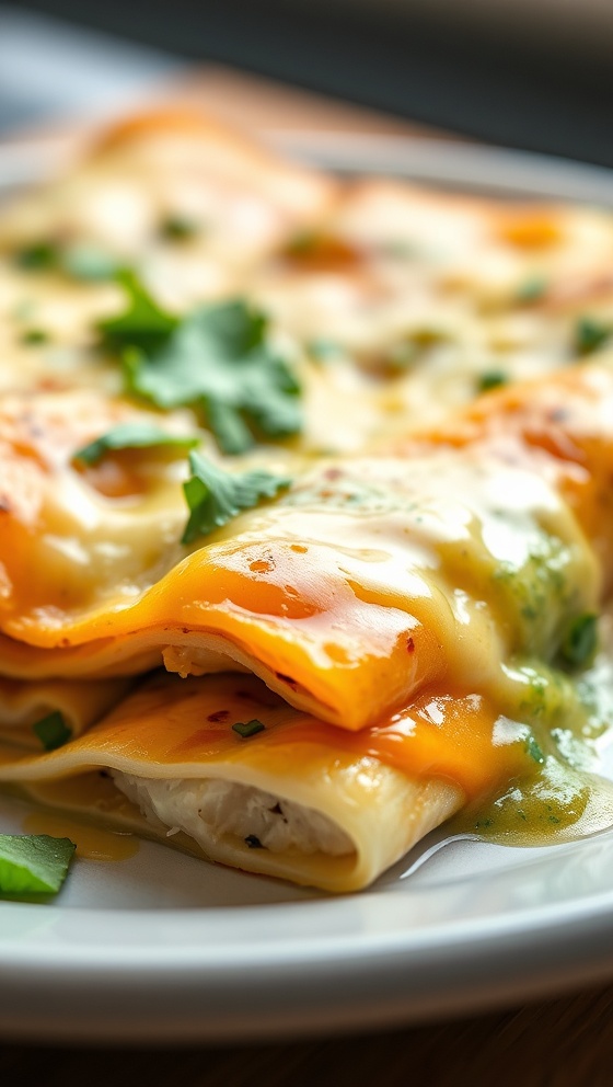 Salsa Verde Chicken Enchiladas Recipe