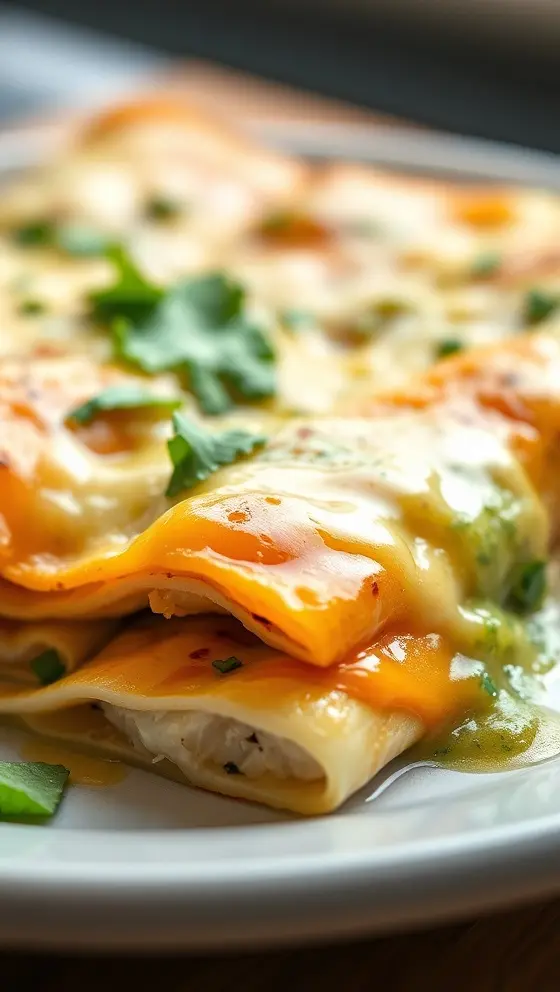 Salsa Verde Chicken Enchiladas Recipe