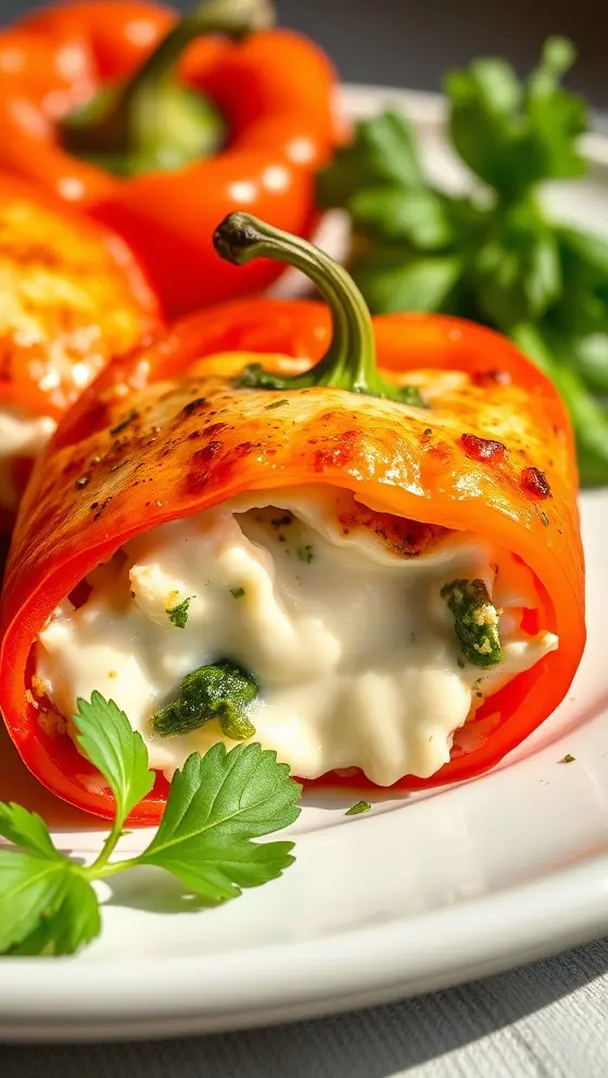 Cream Cheese Stuffed Peppers Easy Dinner Recipe