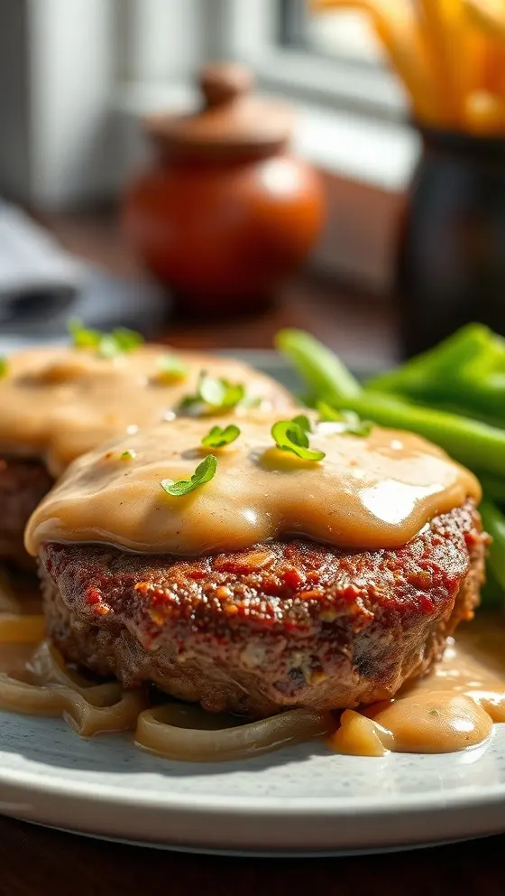 Hamburger Steaks With Onion Gravy Easy Recipe Tips