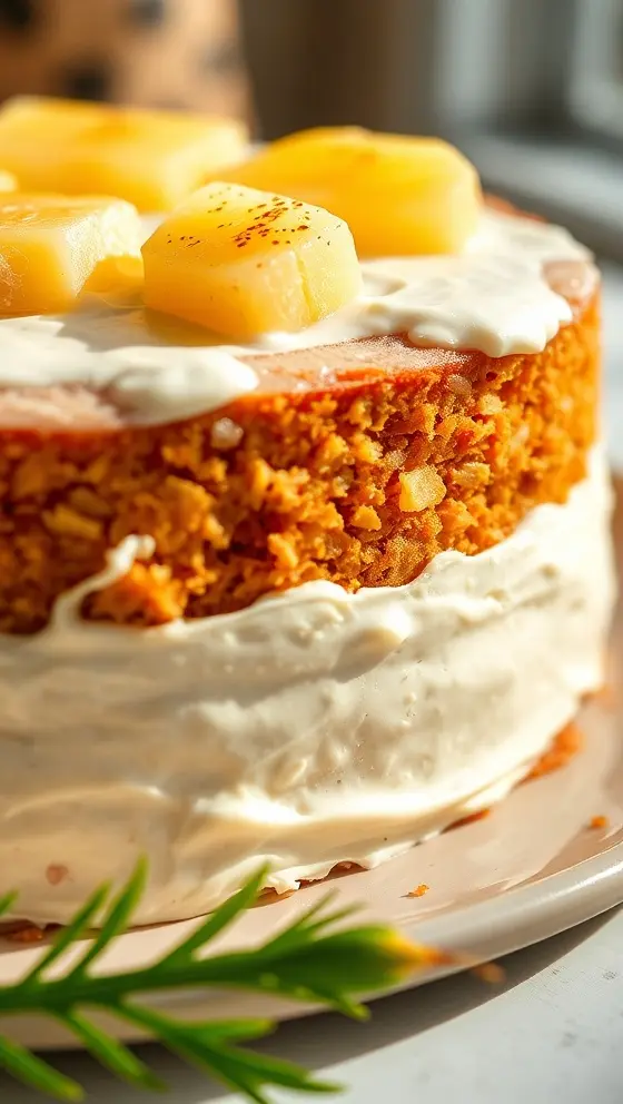 Hawaiian Pineapple Carrot Cream Cake