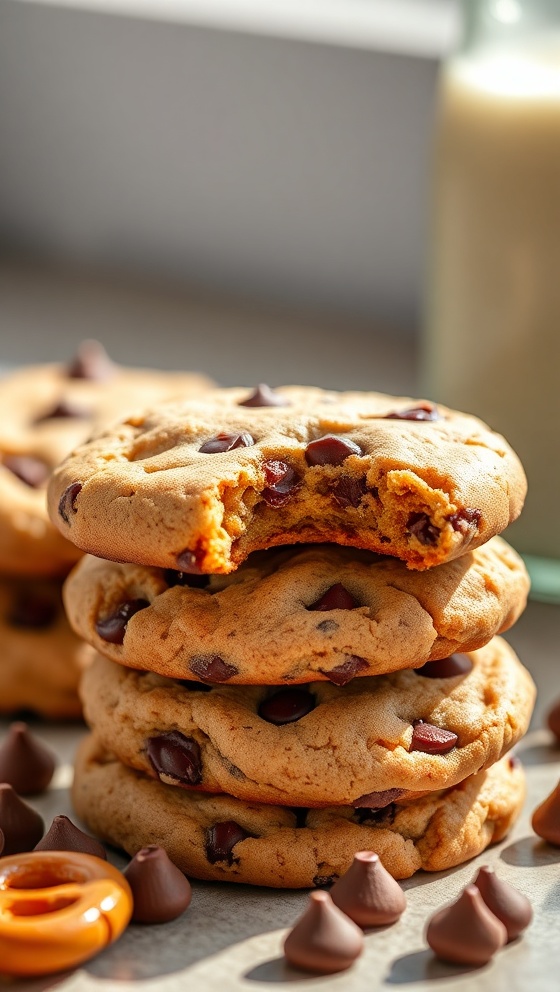 Pretzel Chocolate Chip Cookies Sweet Salty Recipe