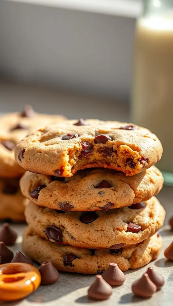 Pretzel Chocolate Chip Cookies Sweet Salty Recipe