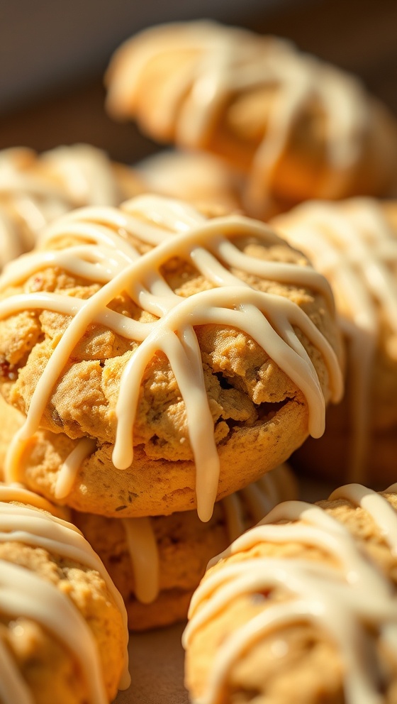 White Chocolate Caramel Drizzle Cookies Recipe